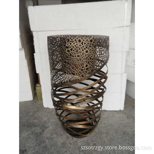 metal vase
